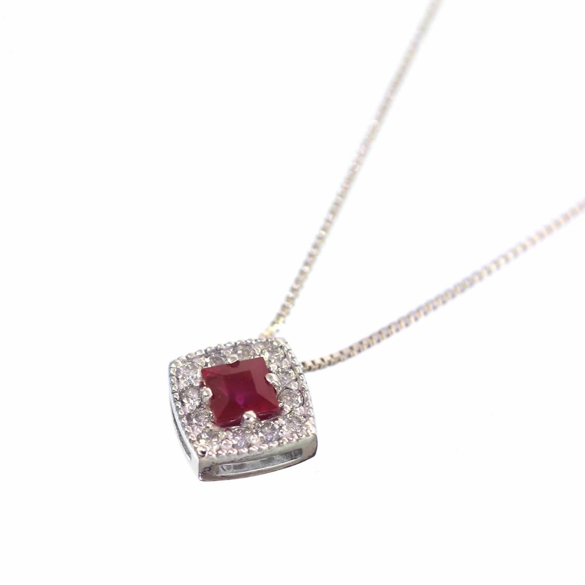 K18WG ルビー＆ダイヤモンド ネックレス_09