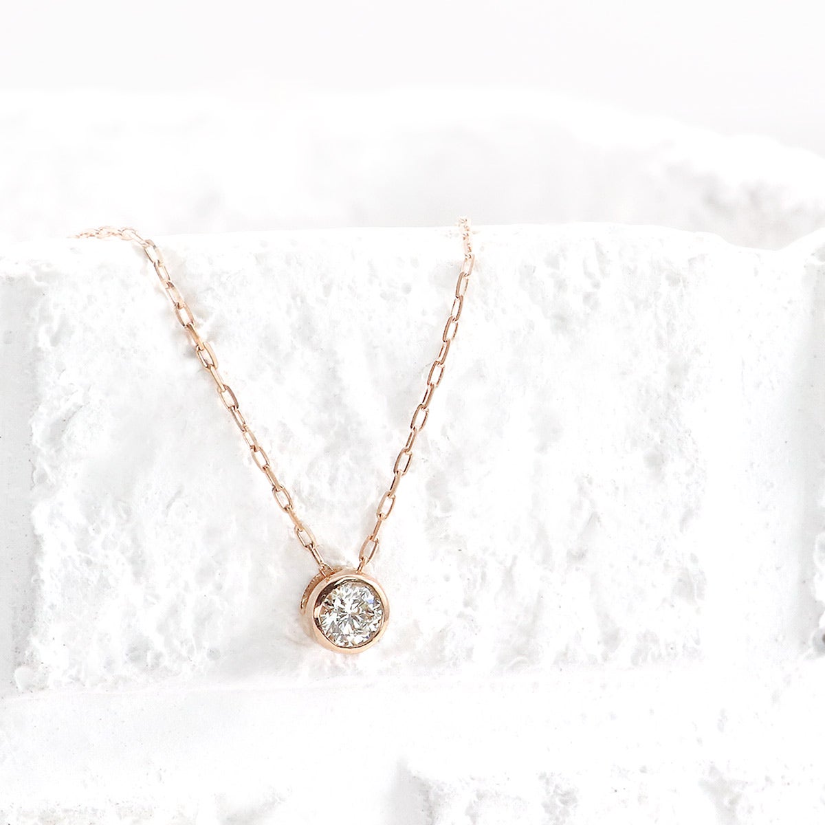 K18PG ダイヤモンド 一粒ネックレス_02