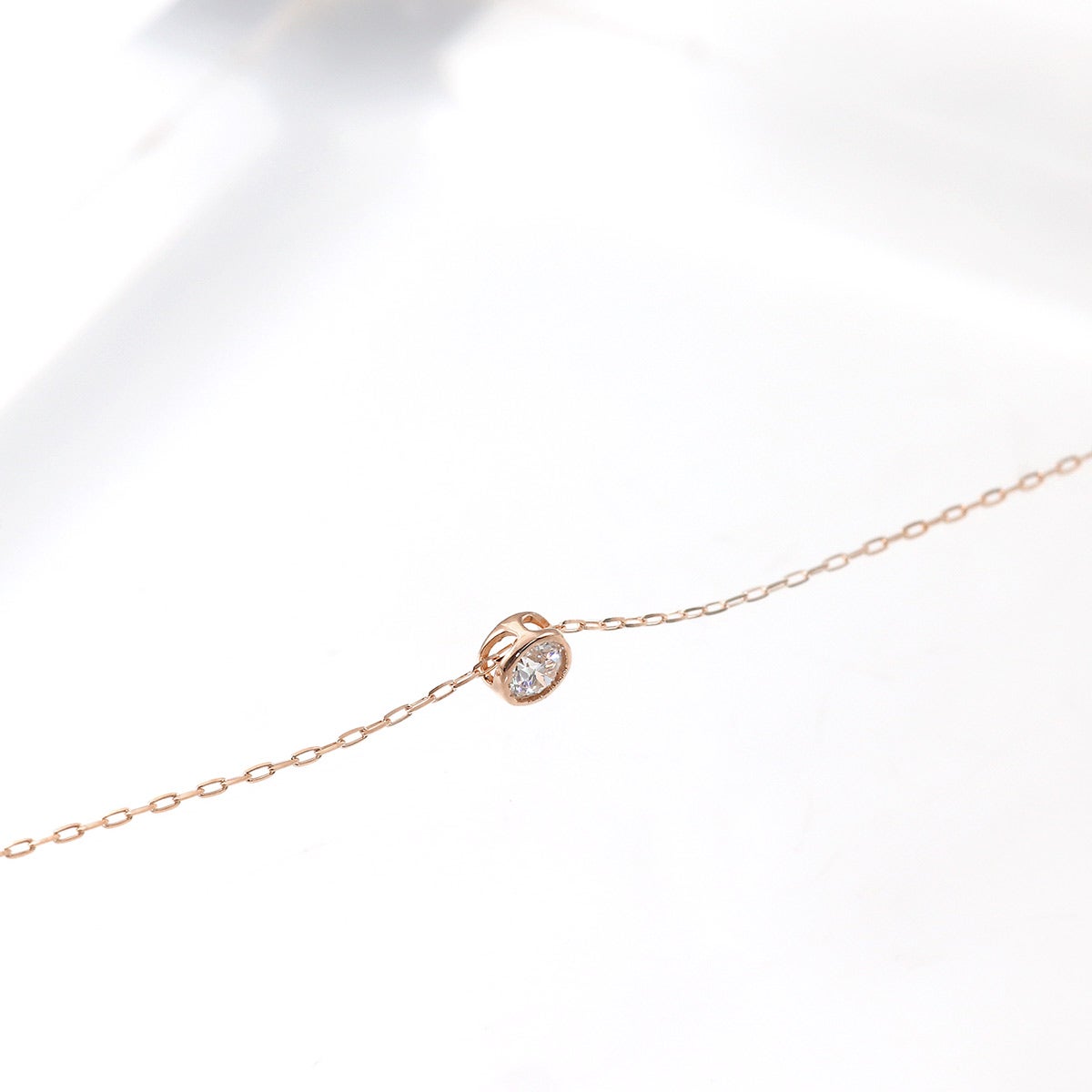K18PG ダイヤモンド 一粒ネックレス_09
