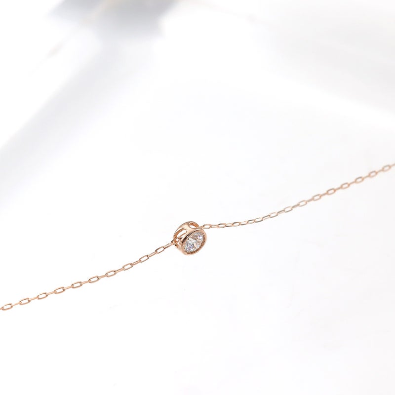 K18PG ダイヤモンド 一粒ネックレス_09