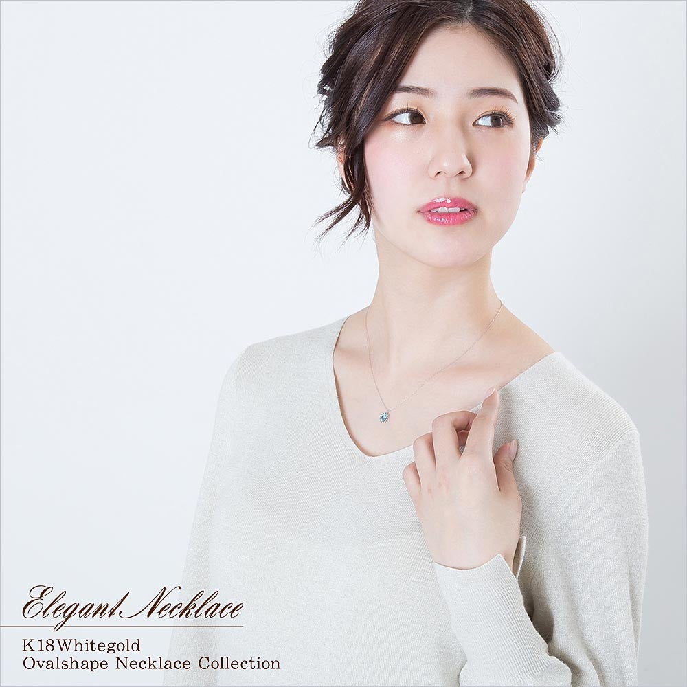 K18WG ブルートパーズ ネックレス 11月の誕生石_04