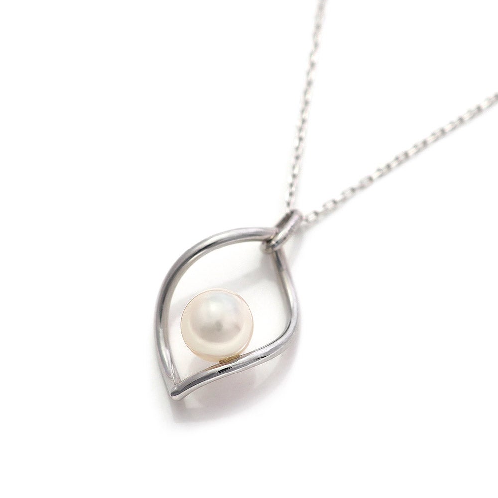 K18WG あこや真珠 ネックレス_04