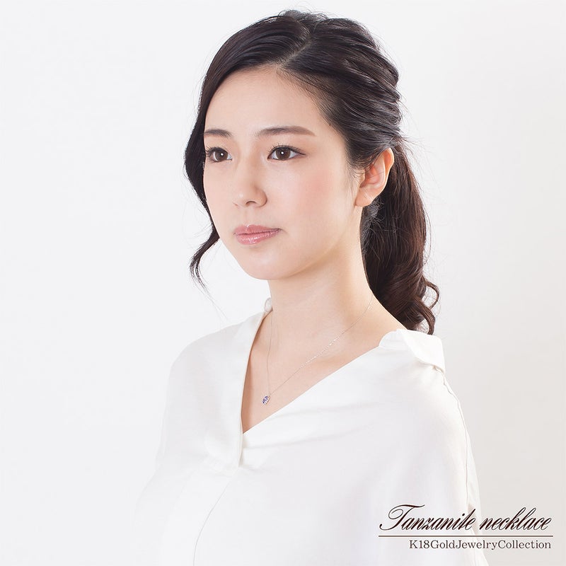 K18WG タンザナイト ネックレス_05