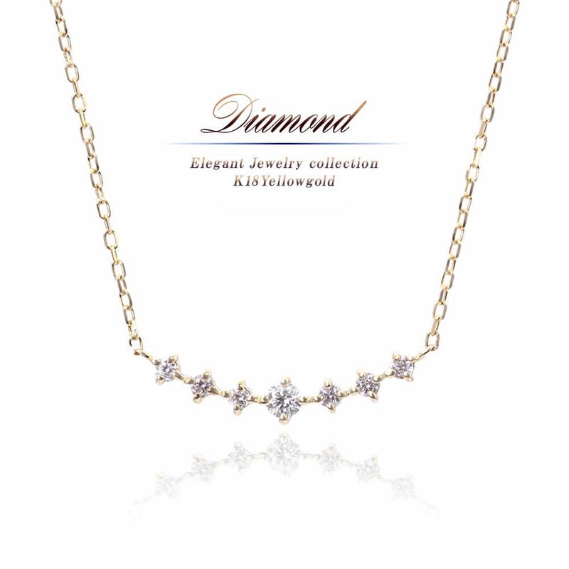 K18YG ダイヤモンド ネックレス_01