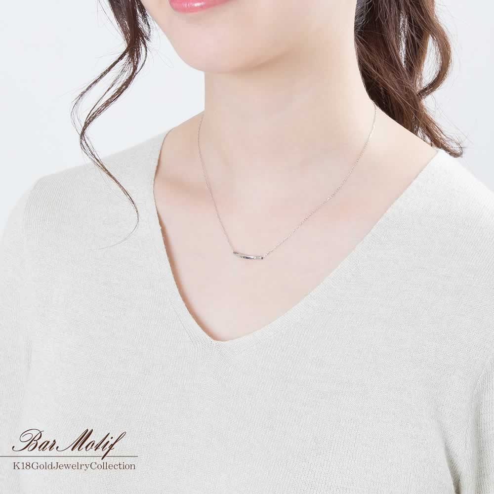 K18WG バーネックレス_11