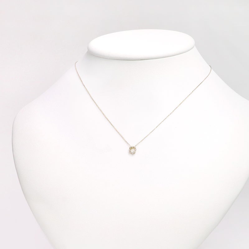 K18YG ダイヤモンド サークルネックレス_11