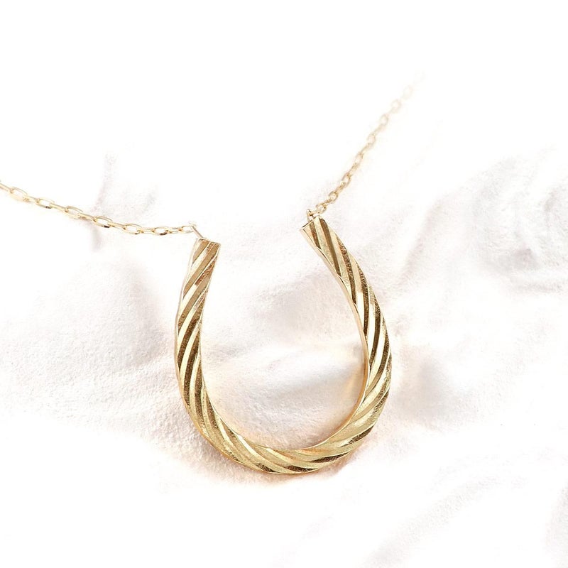 K18YG 馬蹄（ホースシュー）ネックレス_02