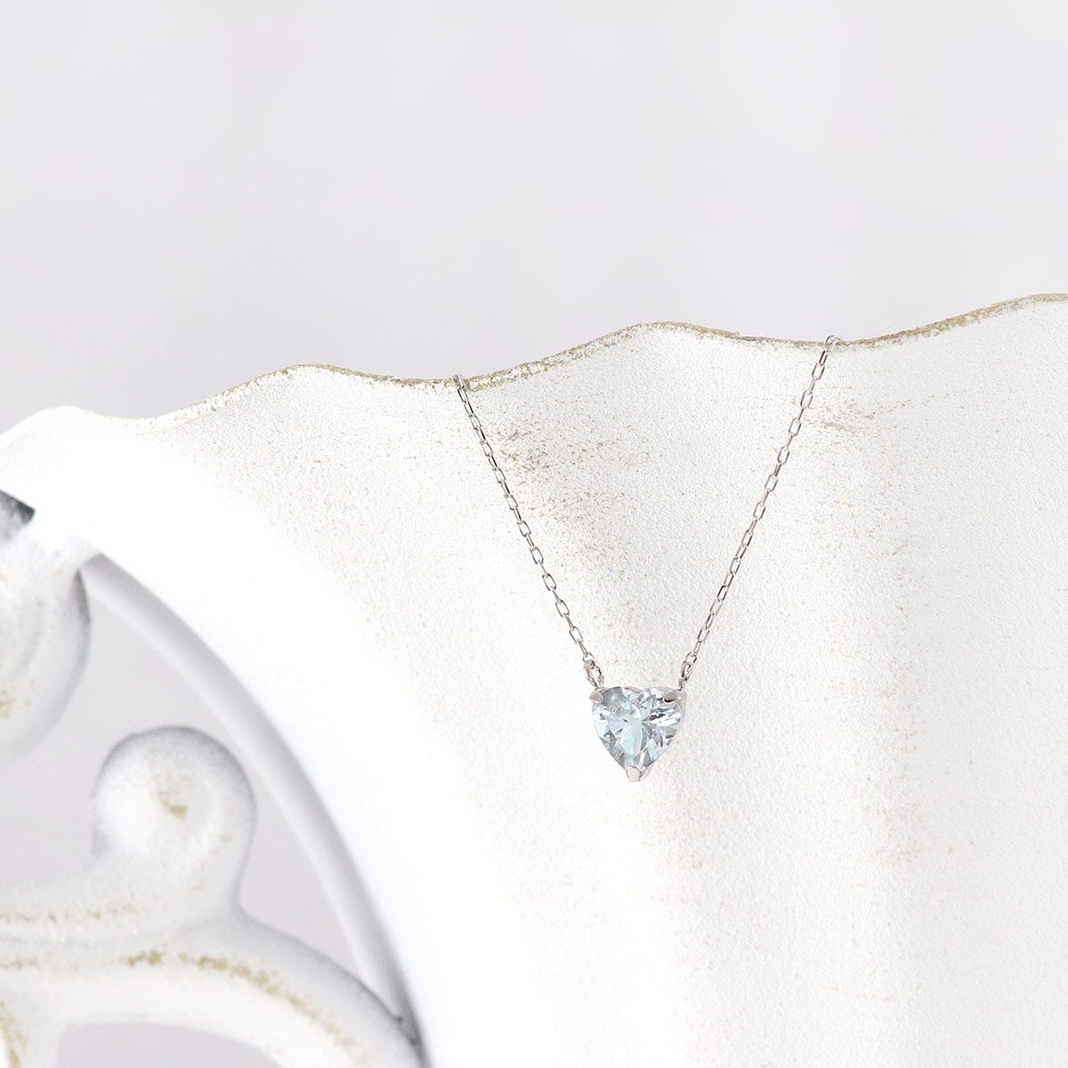 Pt900/Pt850 アクアマリン ハートネックレス_03