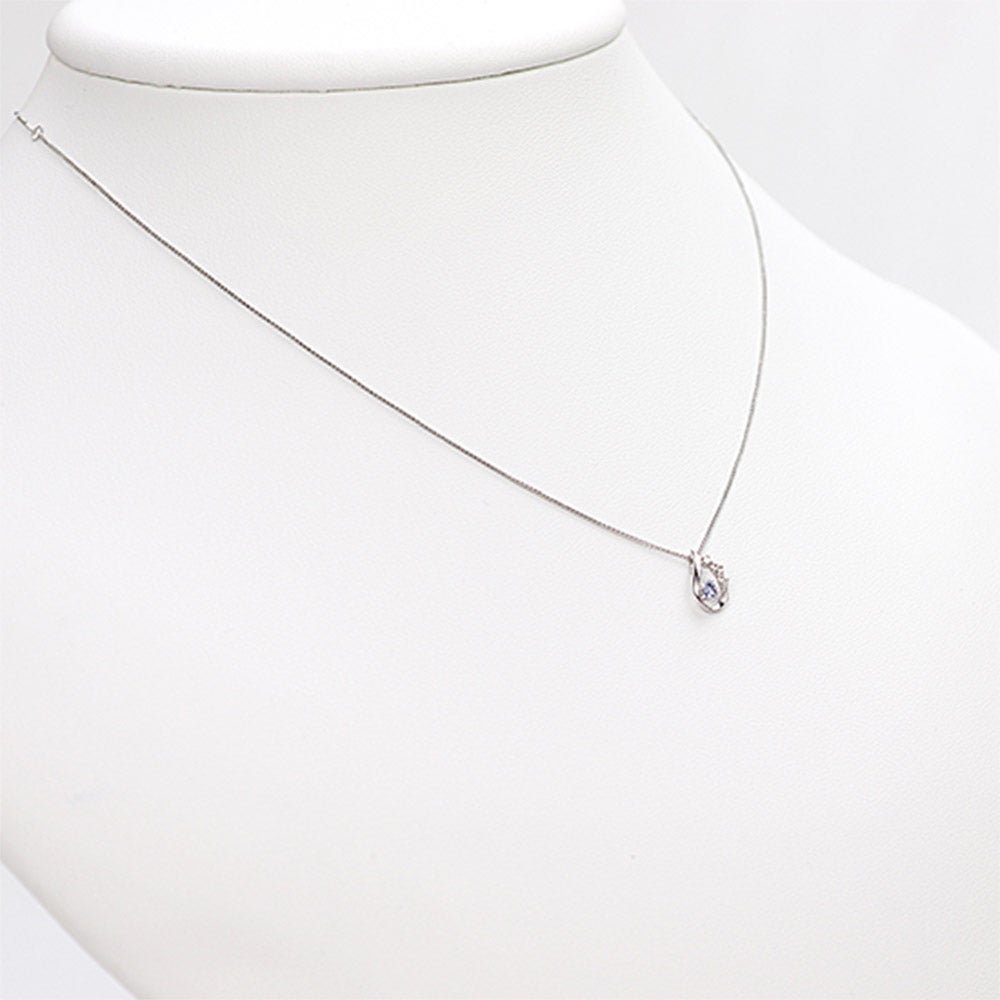 Pt950 タンザナイト＆ダイヤモンド ネックレス_04