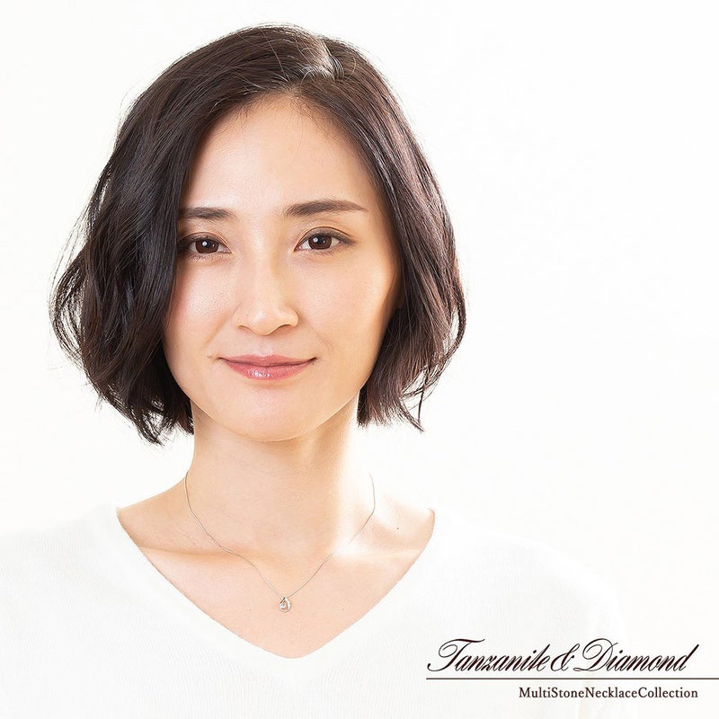 Pt950 タンザナイト＆ダイヤモンド ネックレス_12