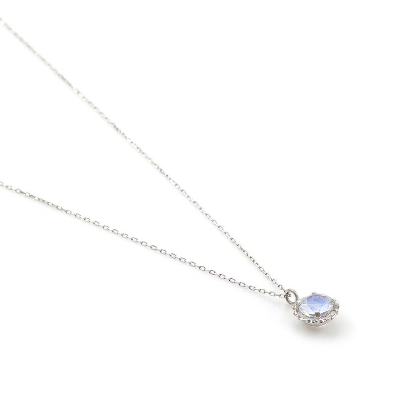 Pt900 ブルームーンストーン ネックレス_14