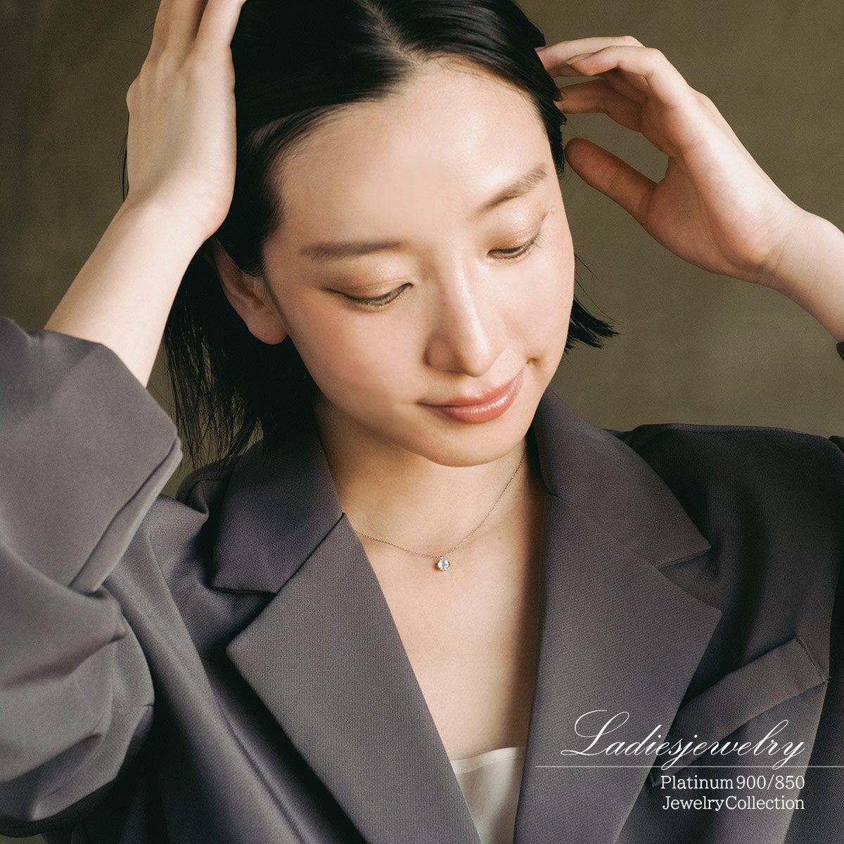 Pt900 ブルームーンストーン ネックレス_16