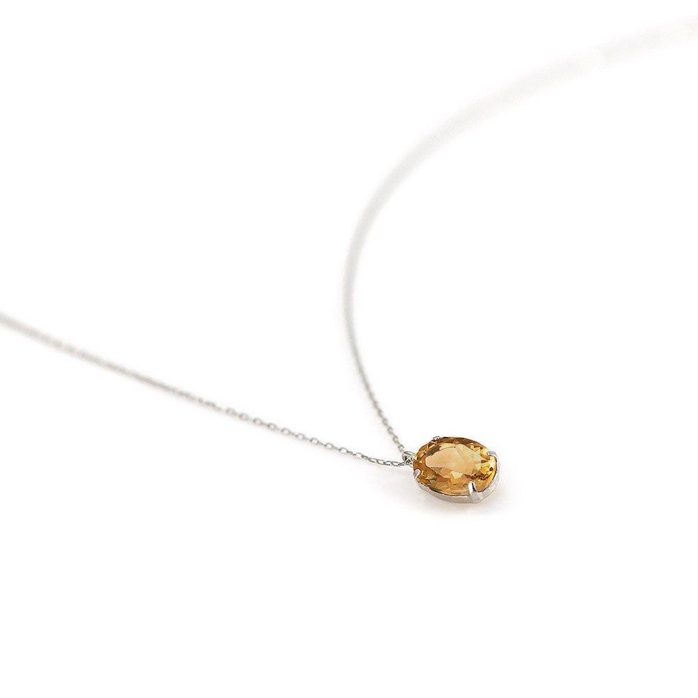 Pt900 インペリアルトパーズ ネックレス 11月の誕生石_04