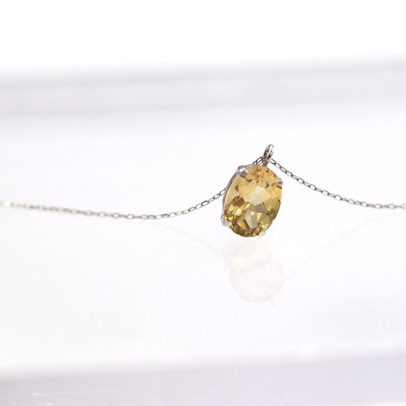 Pt900 インペリアルトパーズ ネックレス 11月の誕生石_09