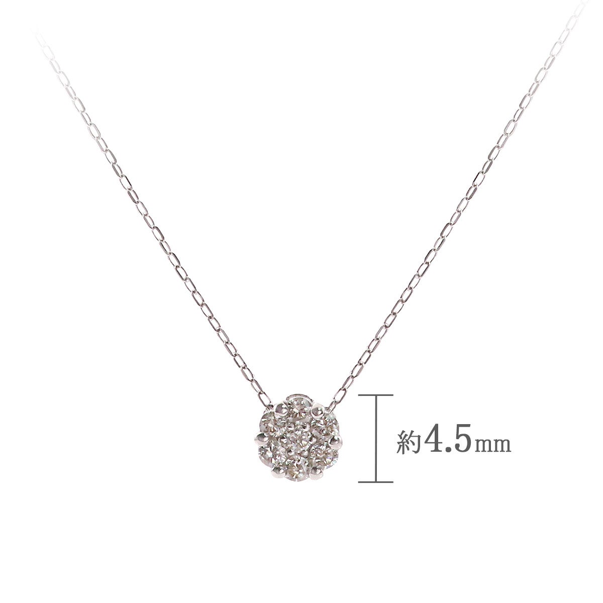 Pt900 ダイヤモンド ネックレス_04