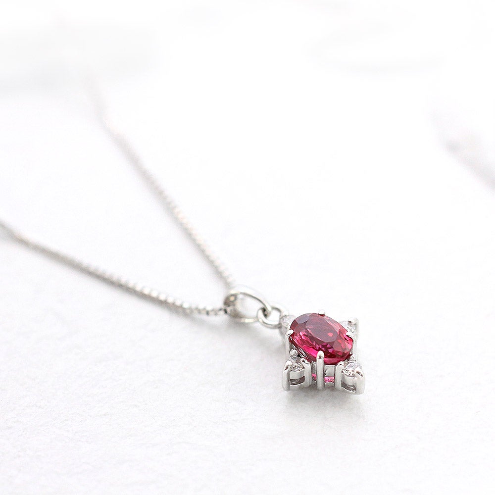 Pt950 ルビー＆ダイヤモンド ネックレス_03