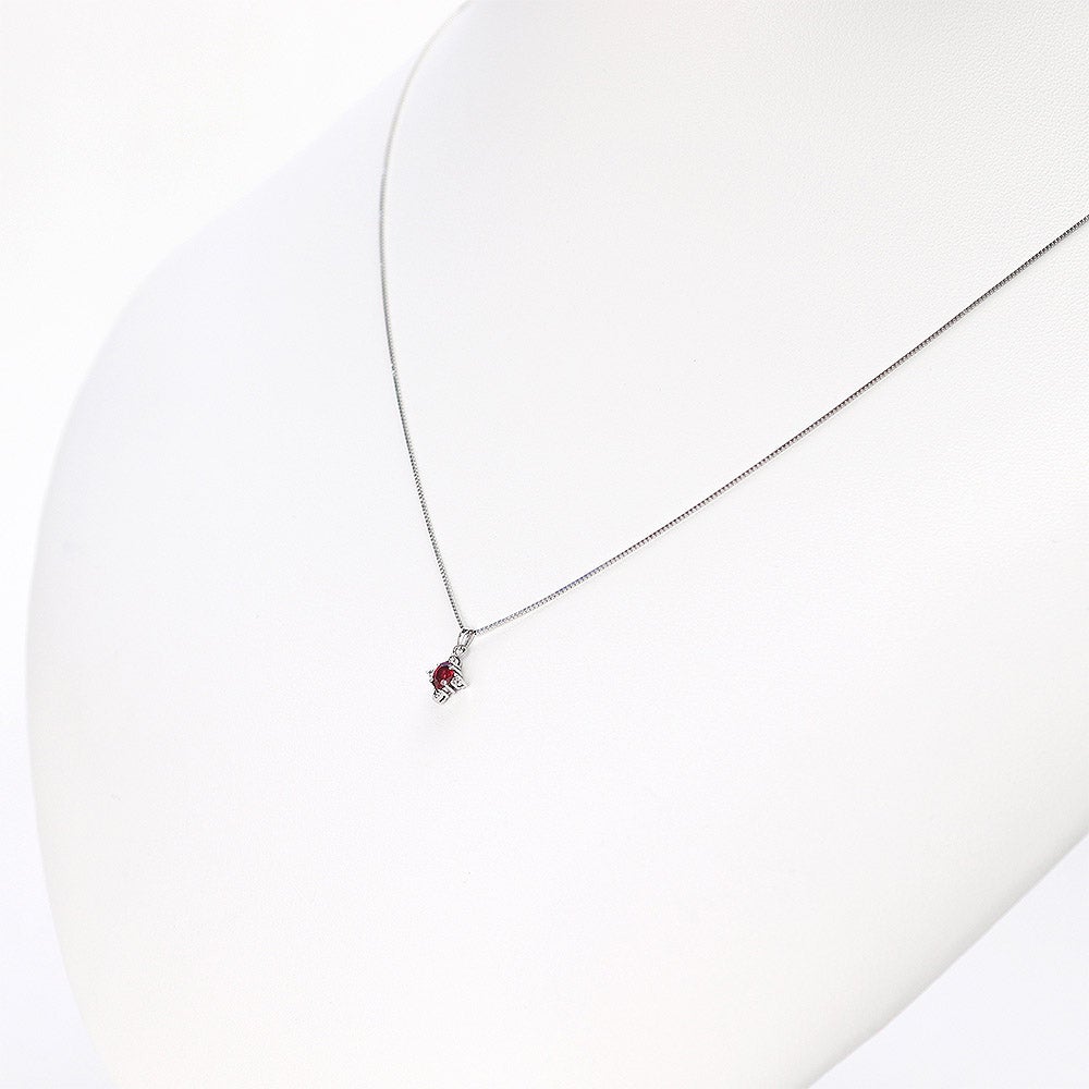 Pt950 ルビー＆ダイヤモンド ネックレス_05