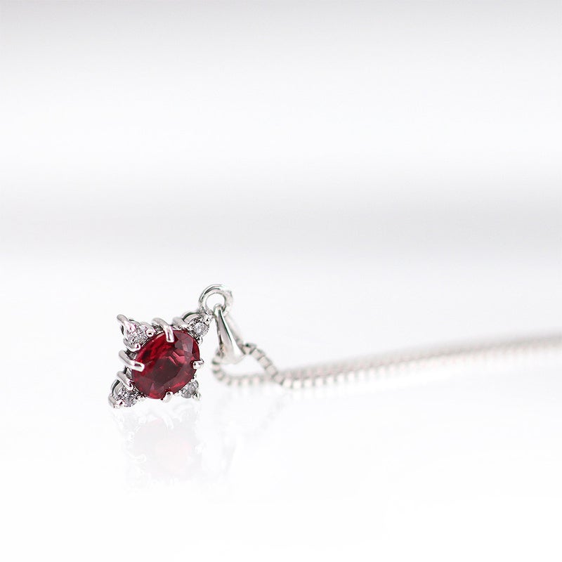 Pt950 ルビー＆ダイヤモンド ネックレス_09