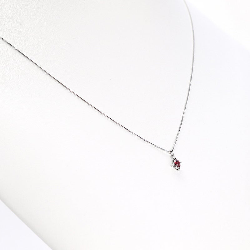 Pt950 ルビー＆ダイヤモンド ネックレス_12