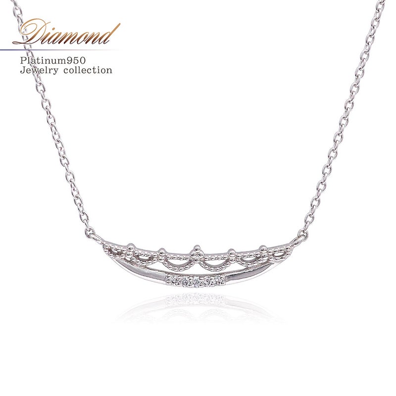 Pt950 ダイヤモンド ネックレス_01