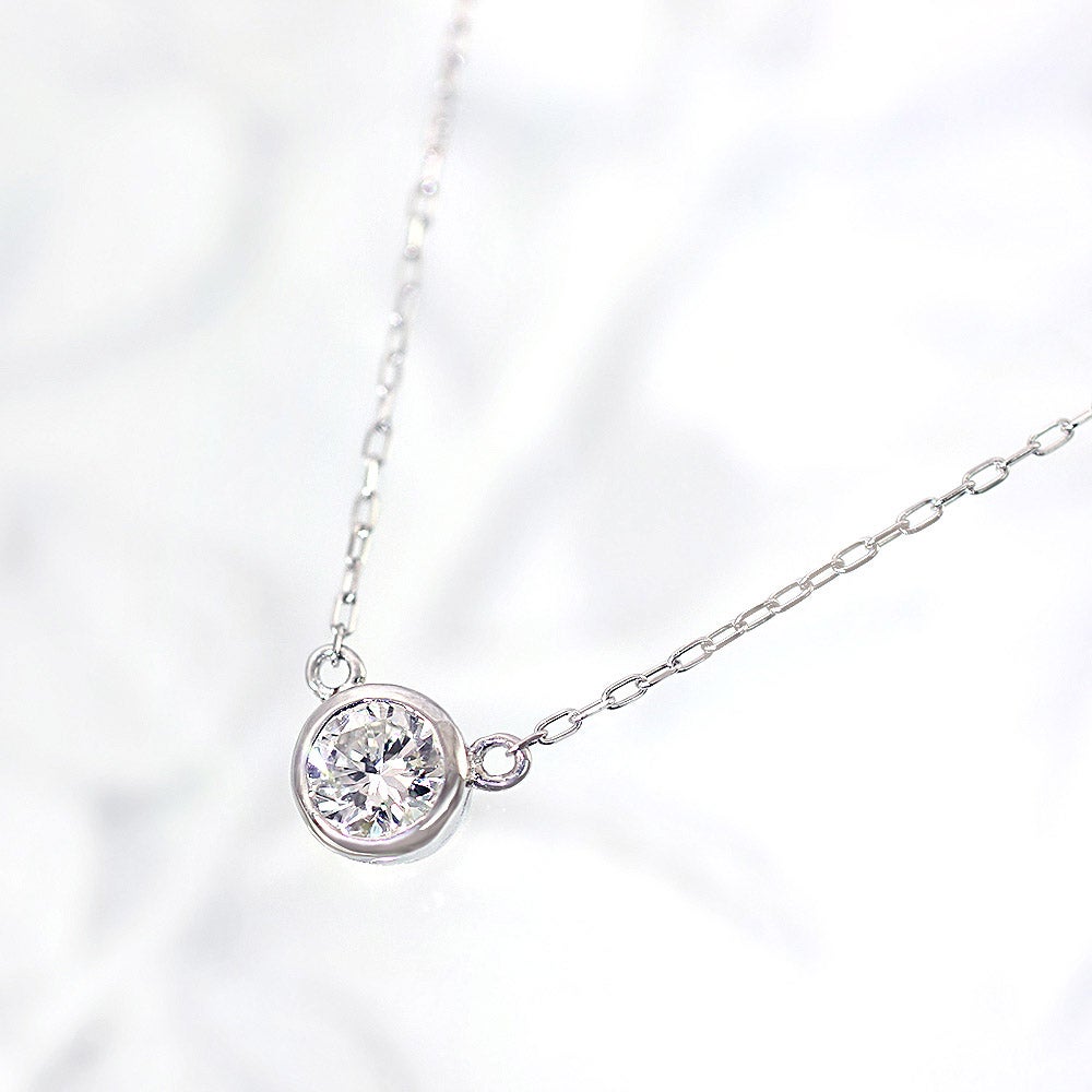 Pt900 ダイヤモンド 一粒ネックレス_02