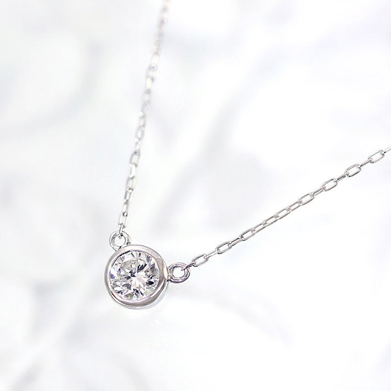 Pt900 ダイヤモンド 一粒ネックレス_02
