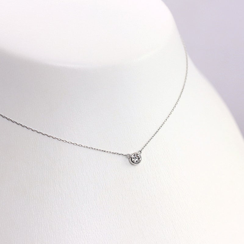 Pt900 ダイヤモンド 一粒ネックレス_05