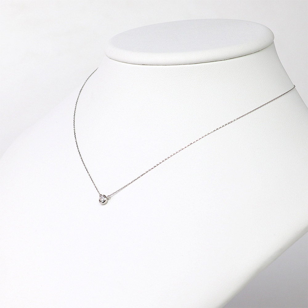 Pt900 ダイヤモンド 一粒ネックレス_10