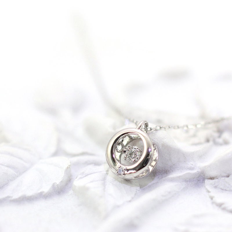 Pt900 ダンシングストーン ダイヤモンドネックレス_02