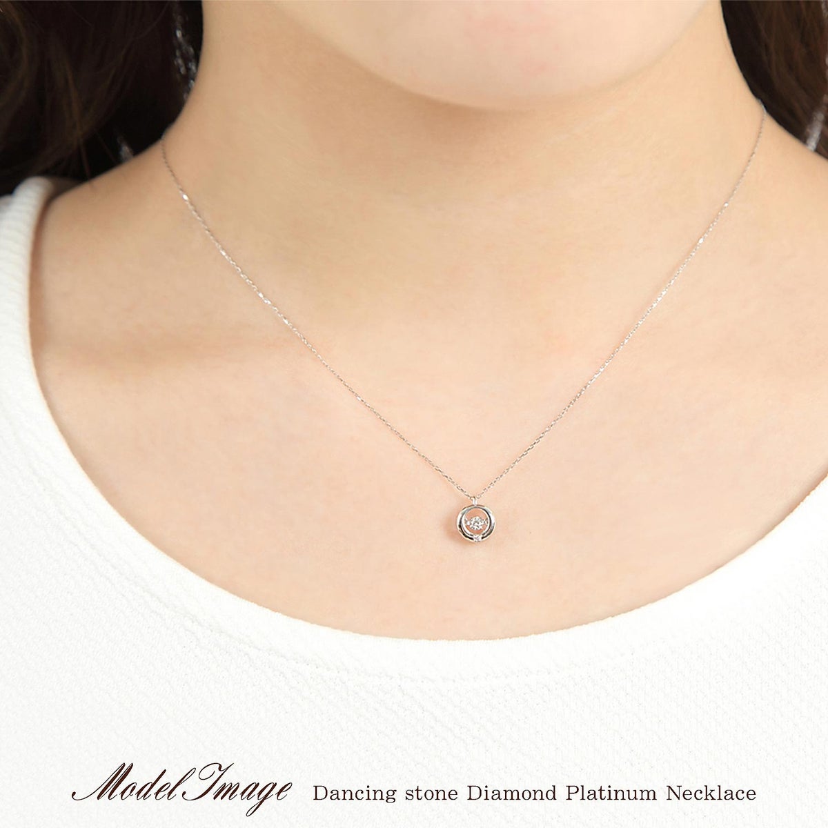 Pt900 ダンシングストーン ダイヤモンドネックレス_05