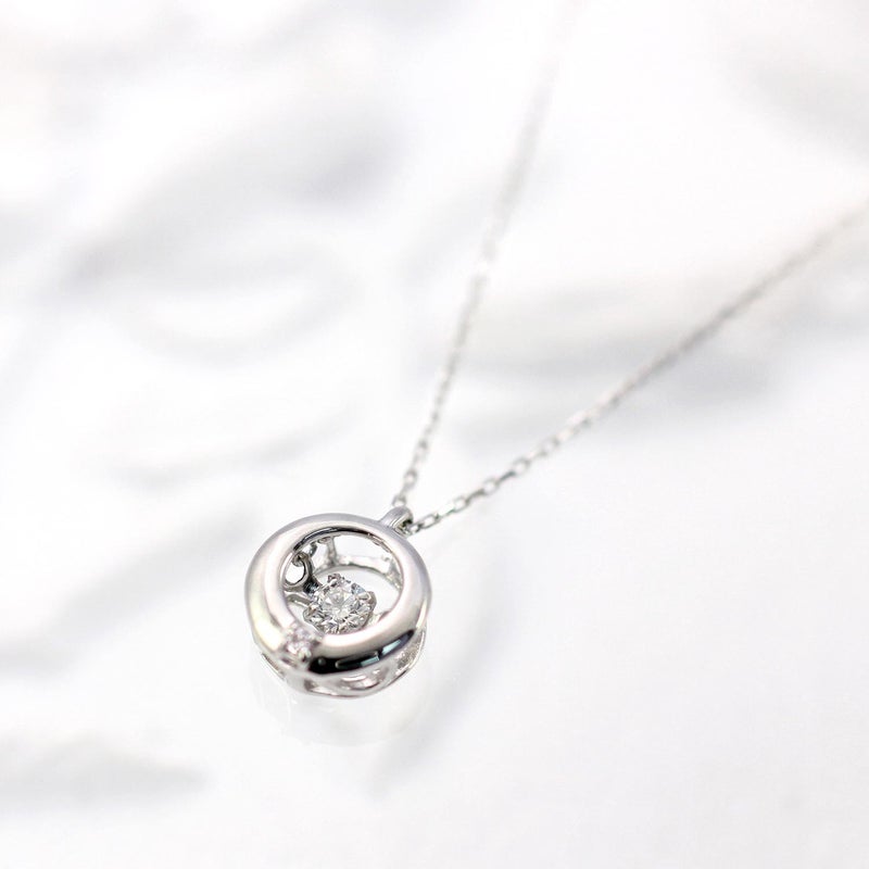 Pt900 ダンシングストーン ダイヤモンドネックレス_09