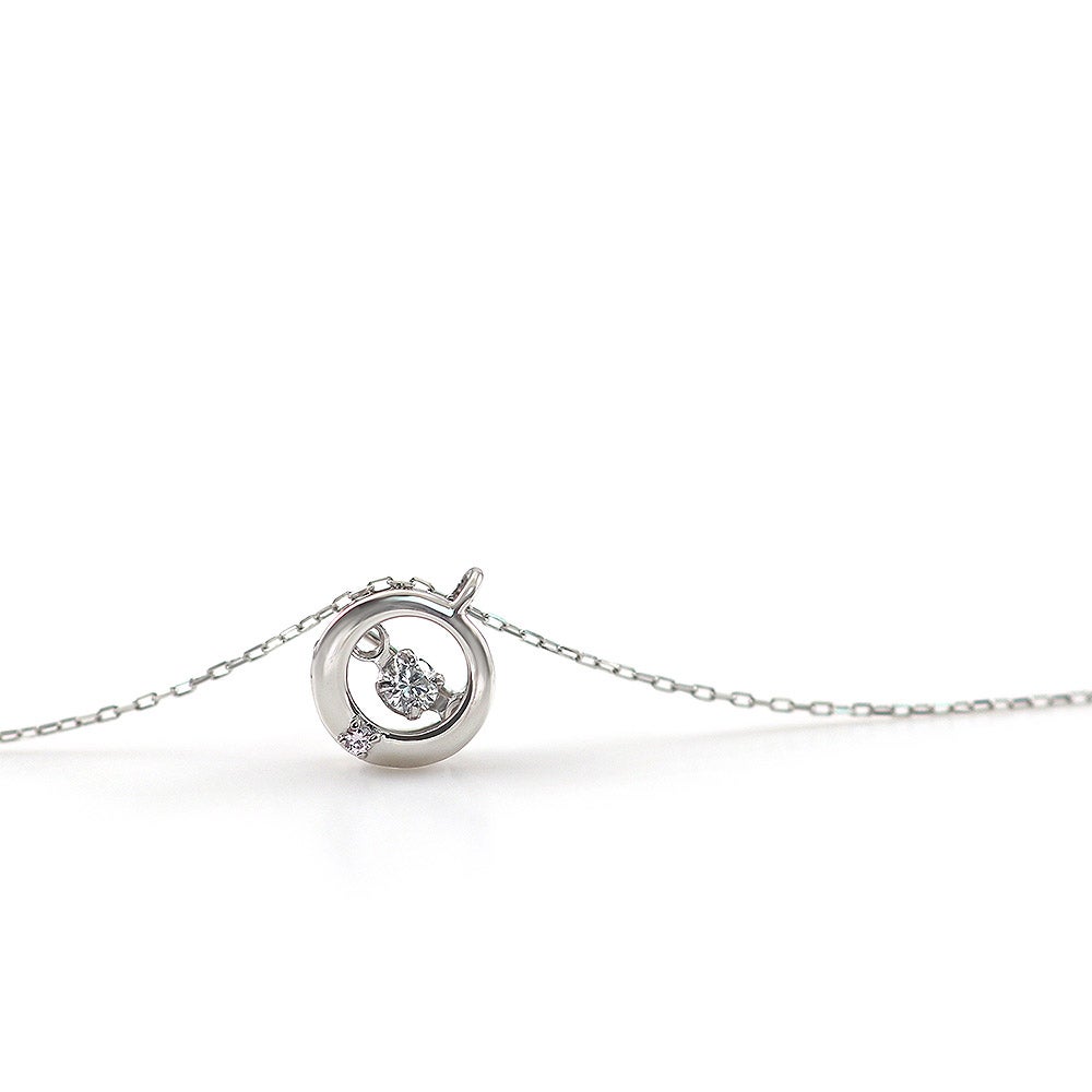 Pt900 ダンシングストーン ダイヤモンドネックレス_10