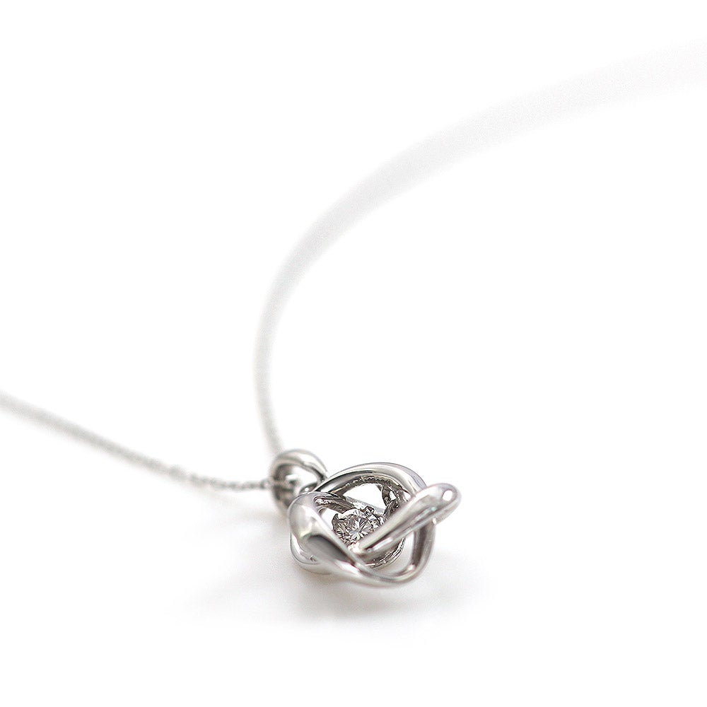 Pt900 ダイヤモンド ダンシングストーン ネックレス_04