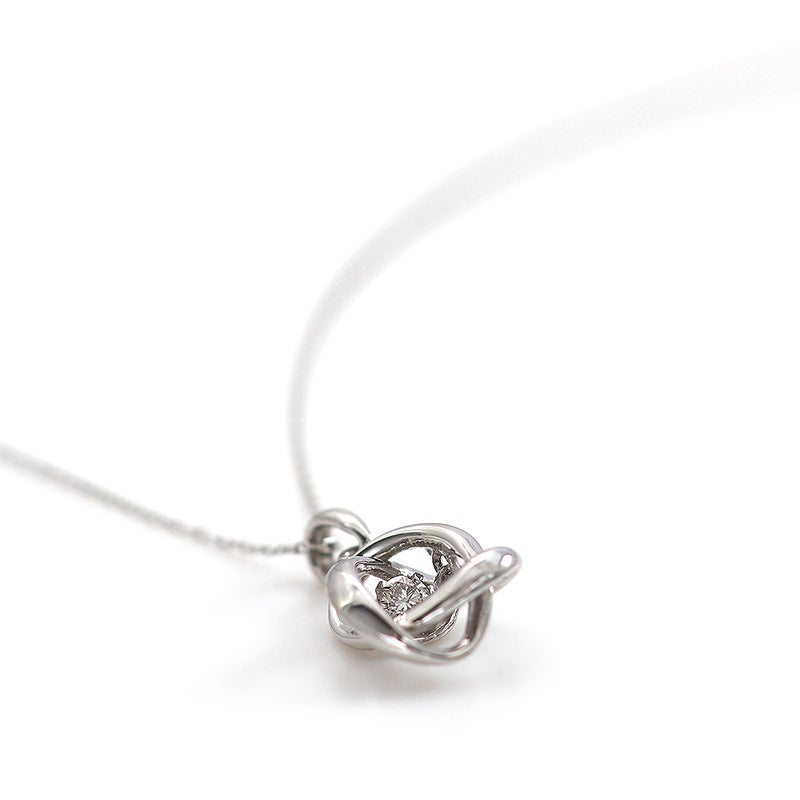 Pt900 ダイヤモンド ダンシングストーン ネックレス_04