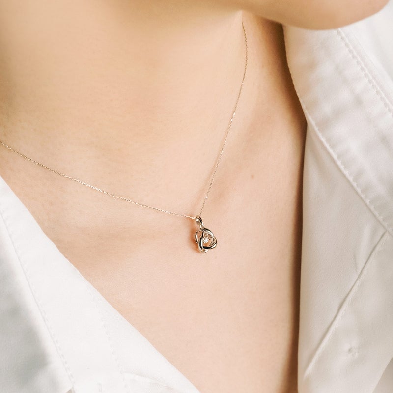 Pt900 ダイヤモンド ダンシングストーン ネックレス_05