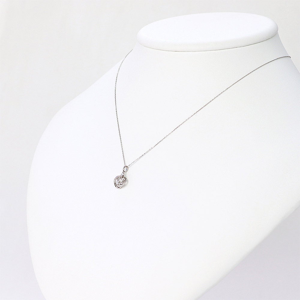 Pt900 ダイヤモンド ダンシングストーン ネックレス_11