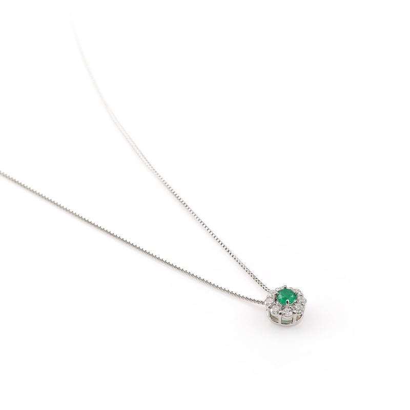 Pt950 エメラルド＆ダイヤモンド ネックレス_02