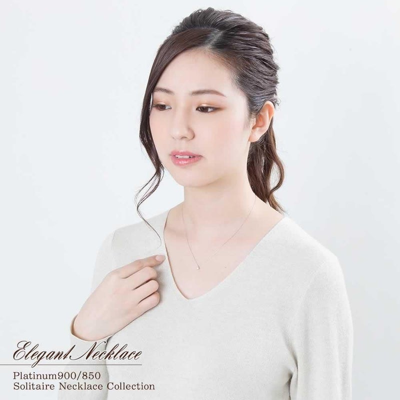 Pt900 ダイヤモンド ネックレス_05