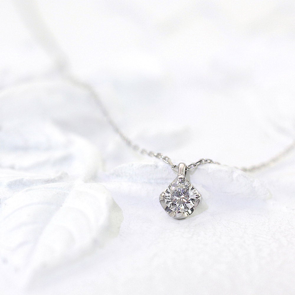 Pt900 ダイヤモンド ネックレス_12