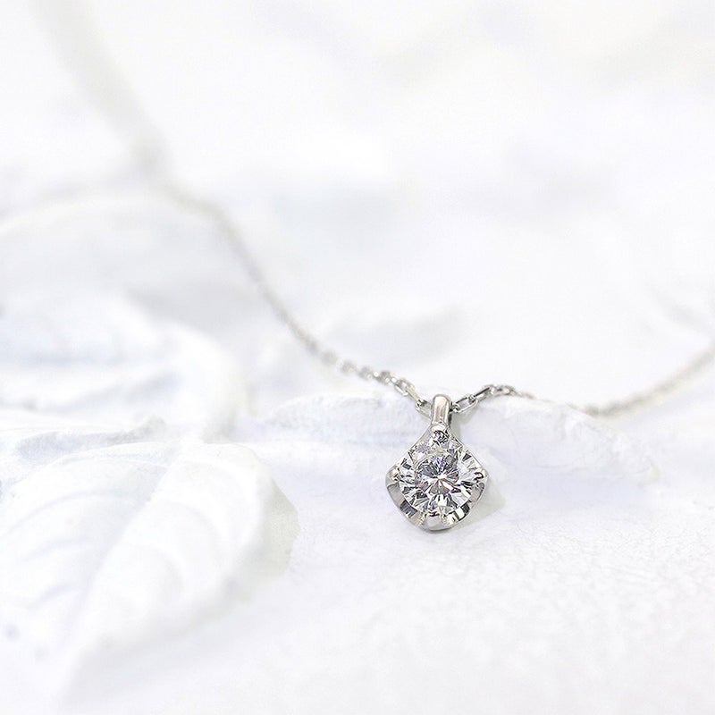 Pt900 ダイヤモンド ネックレス_12