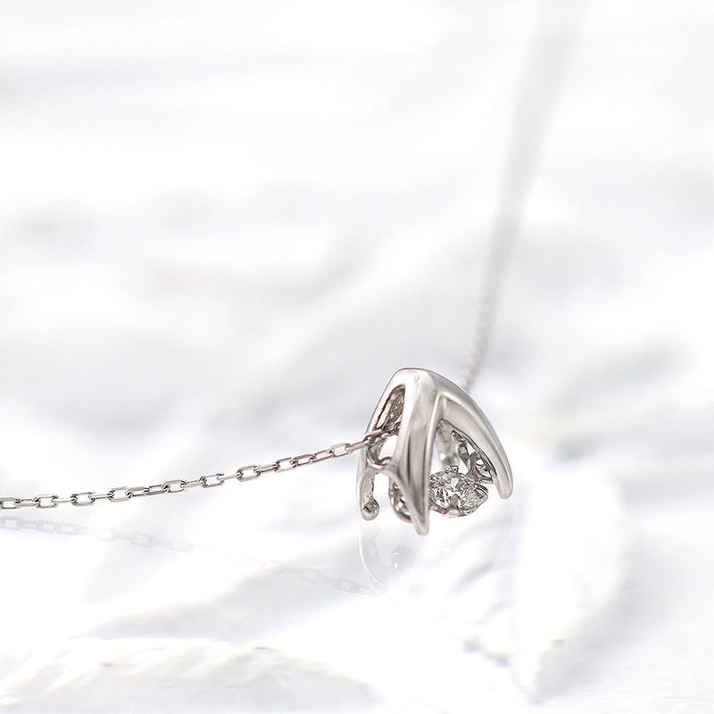 Pt900 ダンシングストーン ダイヤモンドネックレス_09