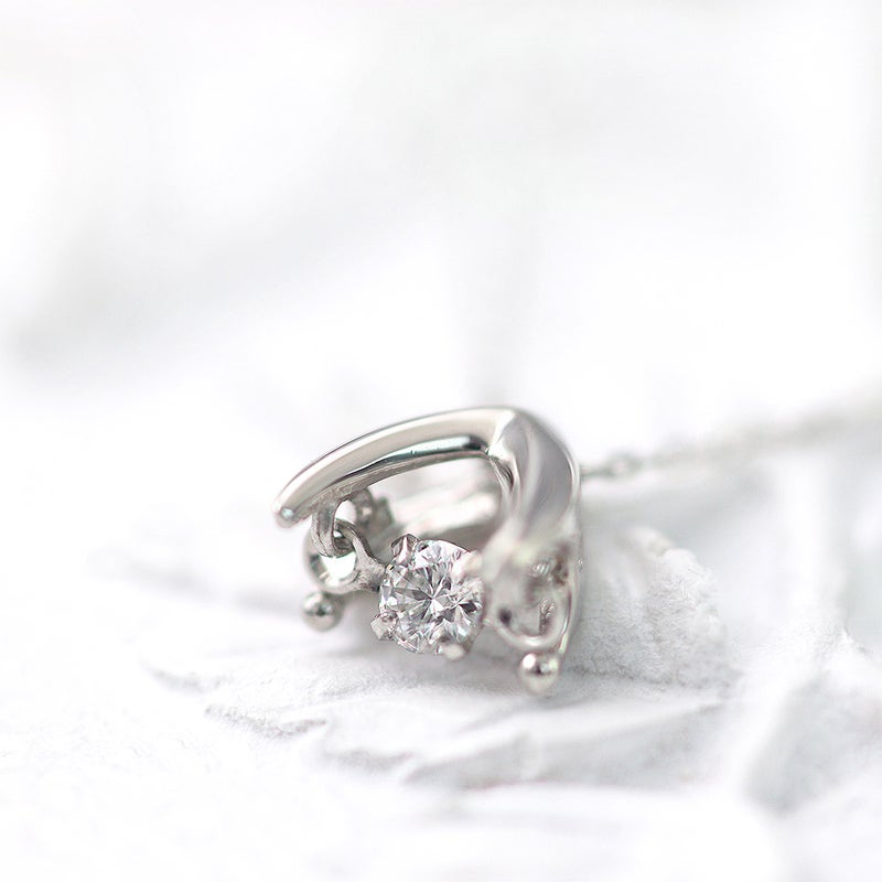 Pt900 ダンシングストーン ダイヤモンドネックレス_10