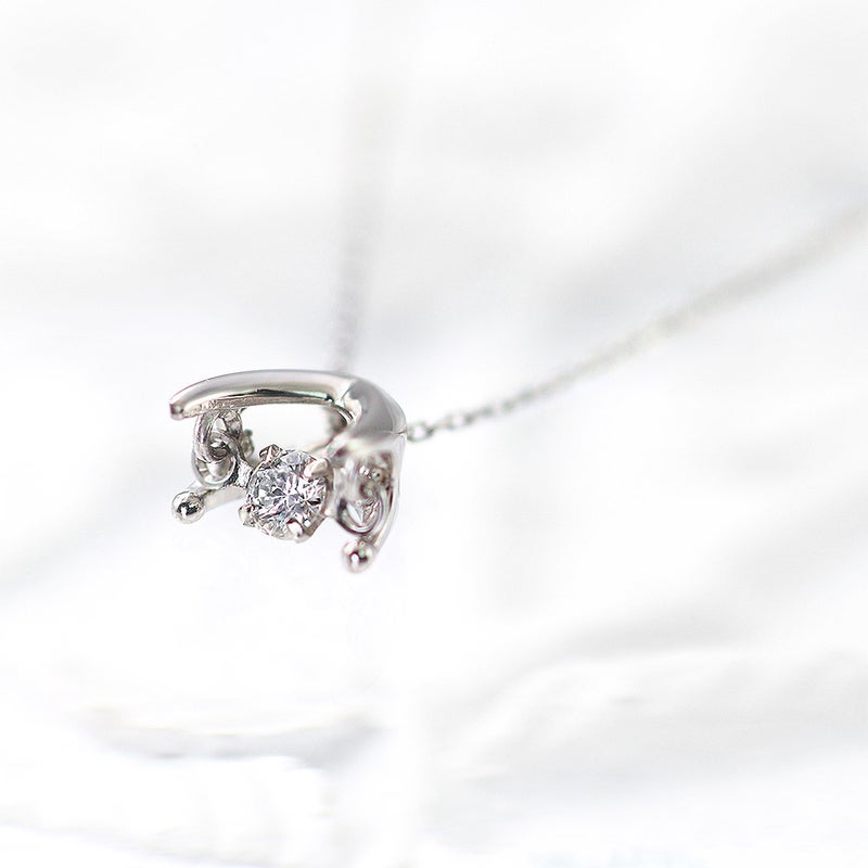 Pt900 ダンシングストーン ダイヤモンドネックレス_11