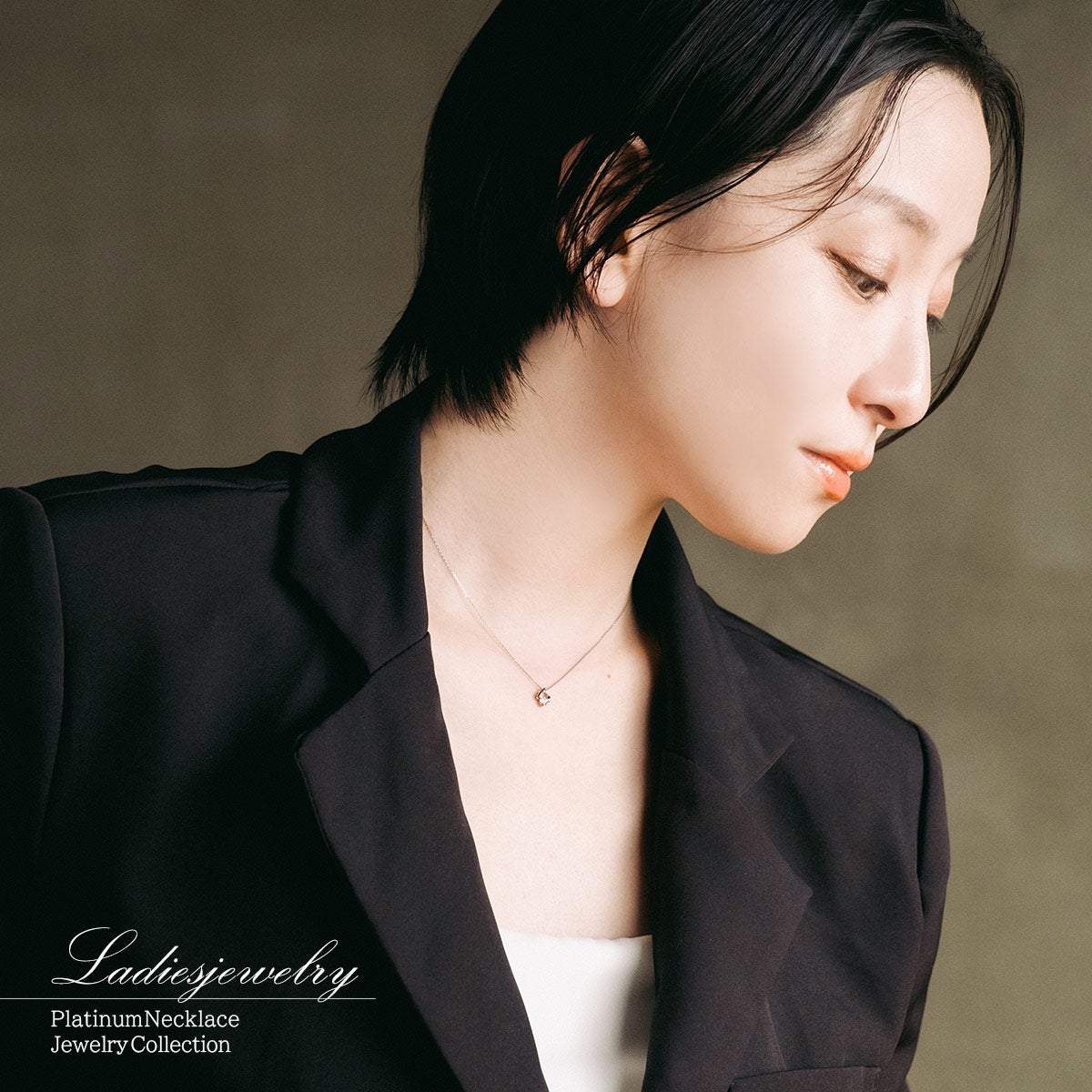 Pt900 ダイヤモンドネックレス_12