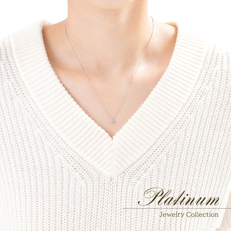 Pt900 ダイヤモンド 0.2ct up ネックレス_05