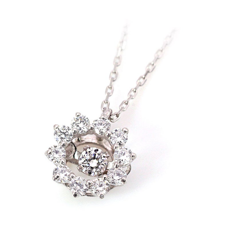 Pt900 ダンシングストーン ダイヤモンドネックレス_02