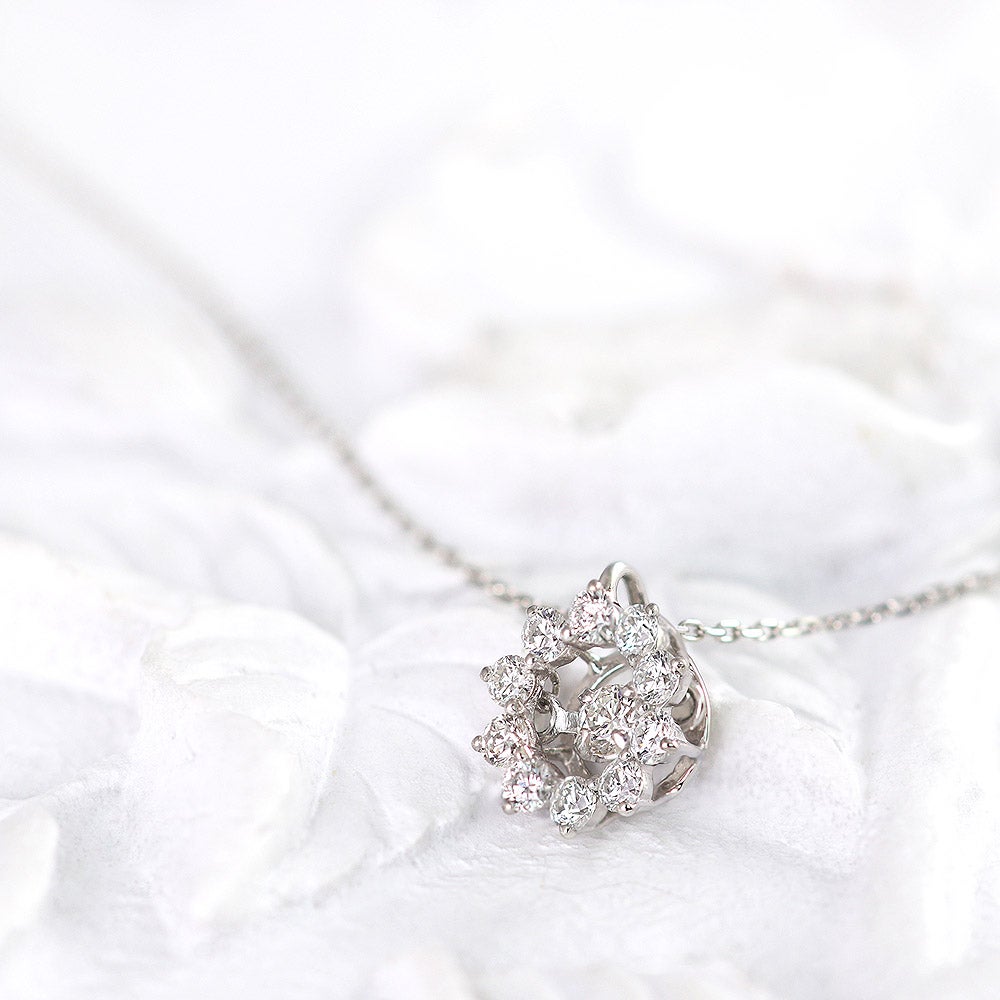 Pt900 ダンシングストーン ダイヤモンドネックレス_03