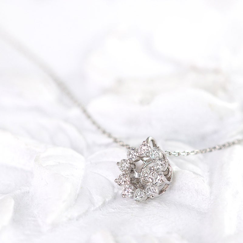 Pt900 ダンシングストーン ダイヤモンドネックレス_03