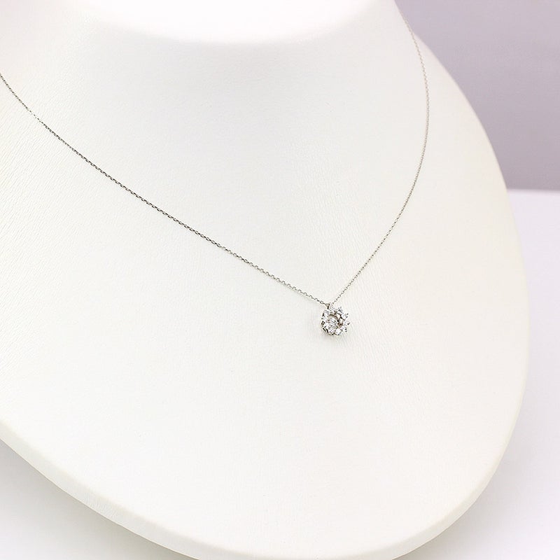 Pt900 ダンシングストーン ダイヤモンドネックレス_13