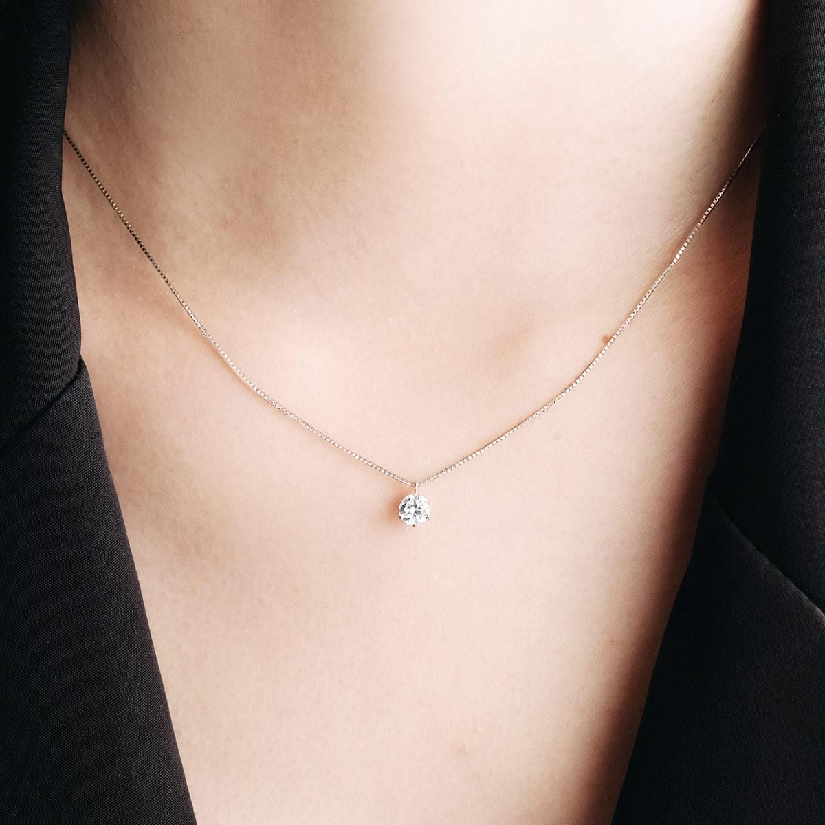 Pt900 ダイヤモンド 0.5ct ネックレス_04